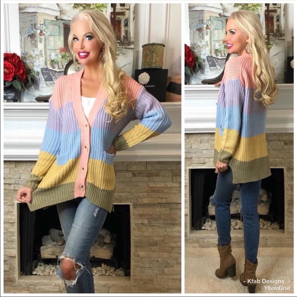 B2S💗💙Last-Festival🌸fresh pastel sweater great 4wknd action+school/work! - Picture 1 of 4